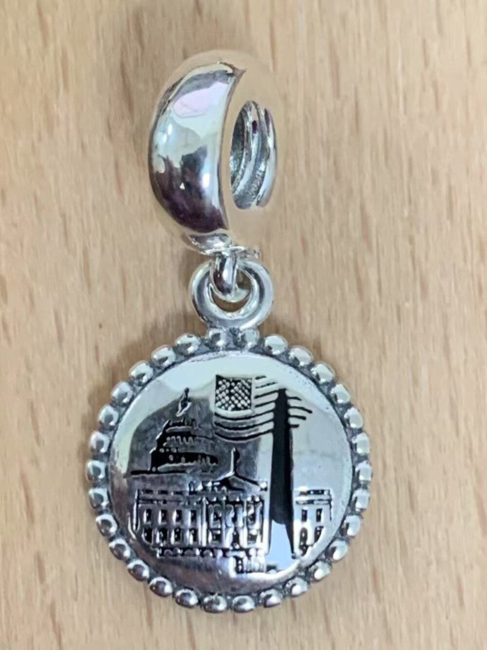 Pandora Washington D.C. Dangle Charm, S925 Silver Jewelry Bracelets